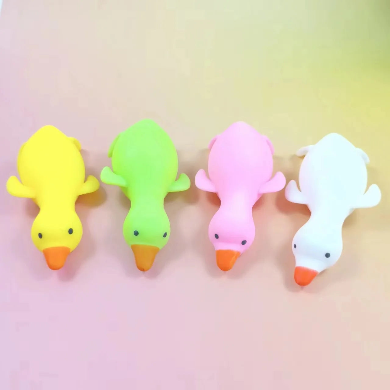 Glitter Crystal Swan Duck Squishy Toy For Stress Relief