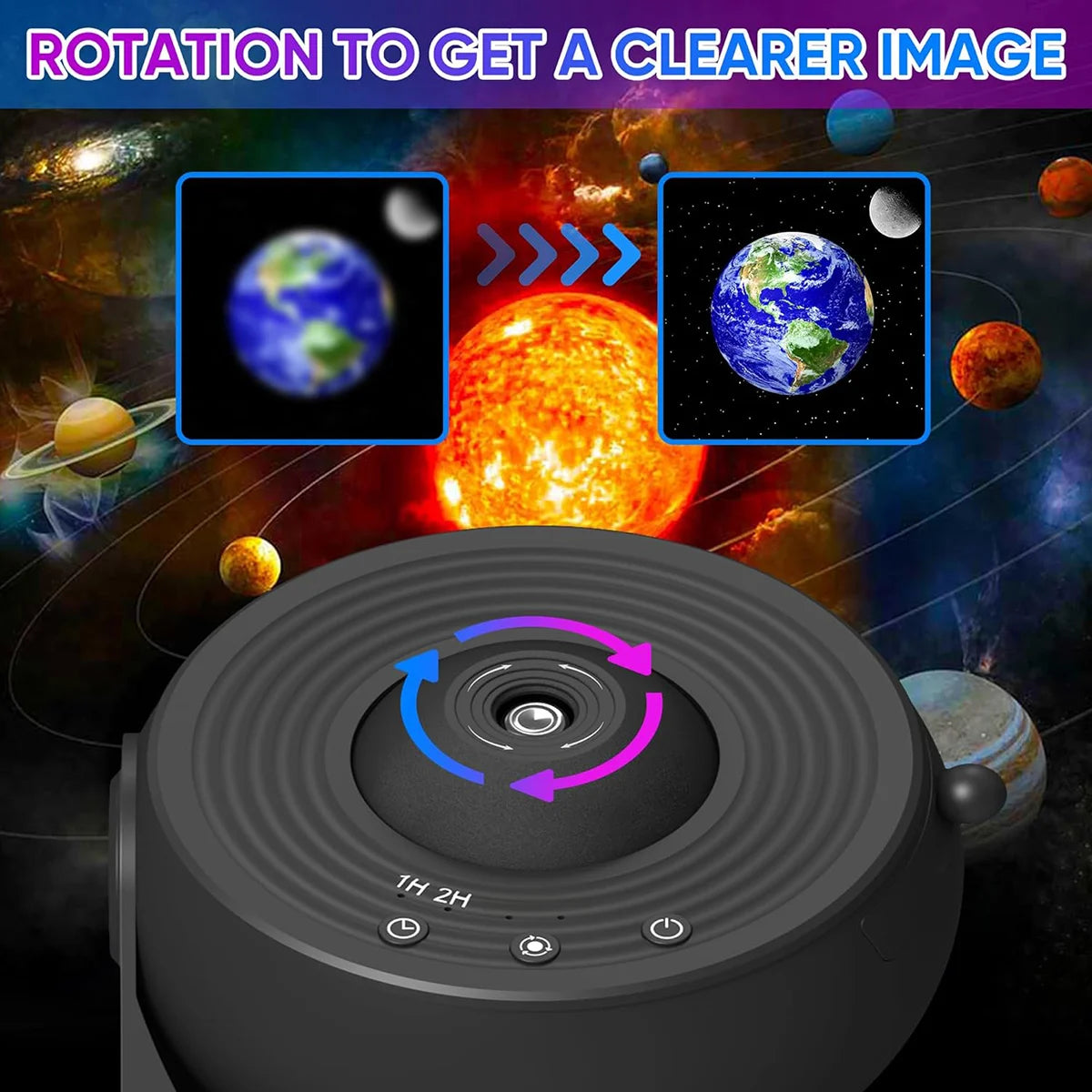 Mexllex Galaxy Star Projector 13In1 LED Night Light