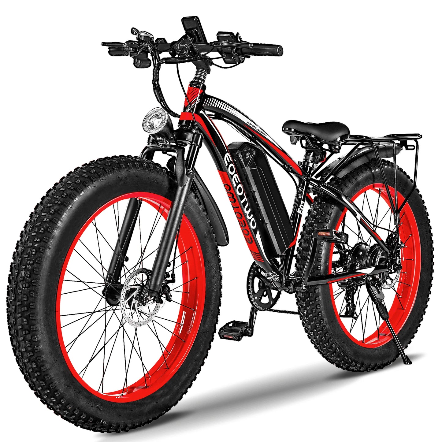 EOEOTWO 1500W Fat Tire Electric Bike 34MPH 48V Ebike