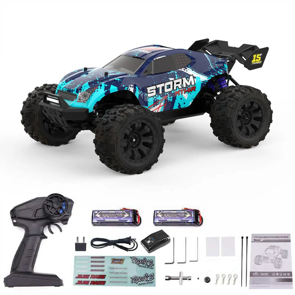 MT14R PT14R 1:14 3600KV 2200Mhz Lithium Battery RC Truck 4X4 Remote Control [Special Price] 30% Local Ship Rc Cars JIUSI