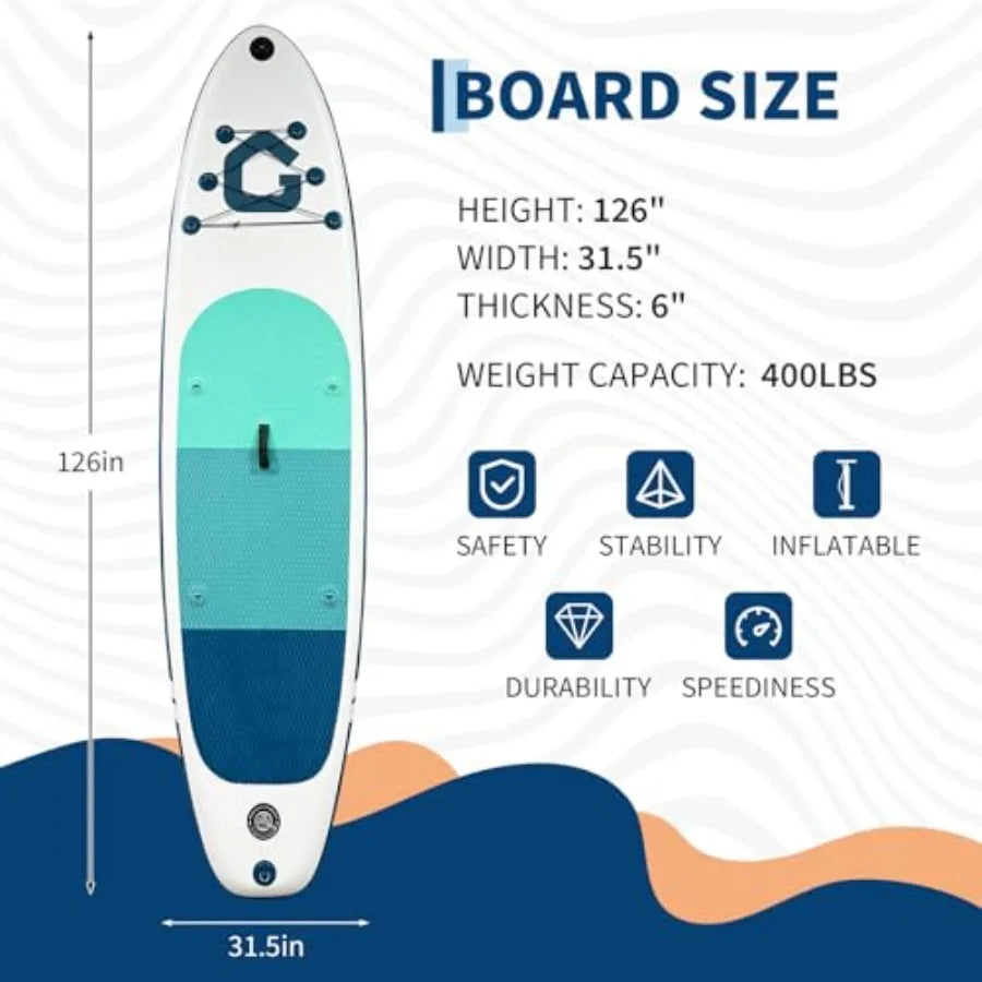 Inflatable Stand Up Paddle Board PVC Ultra Stable Design