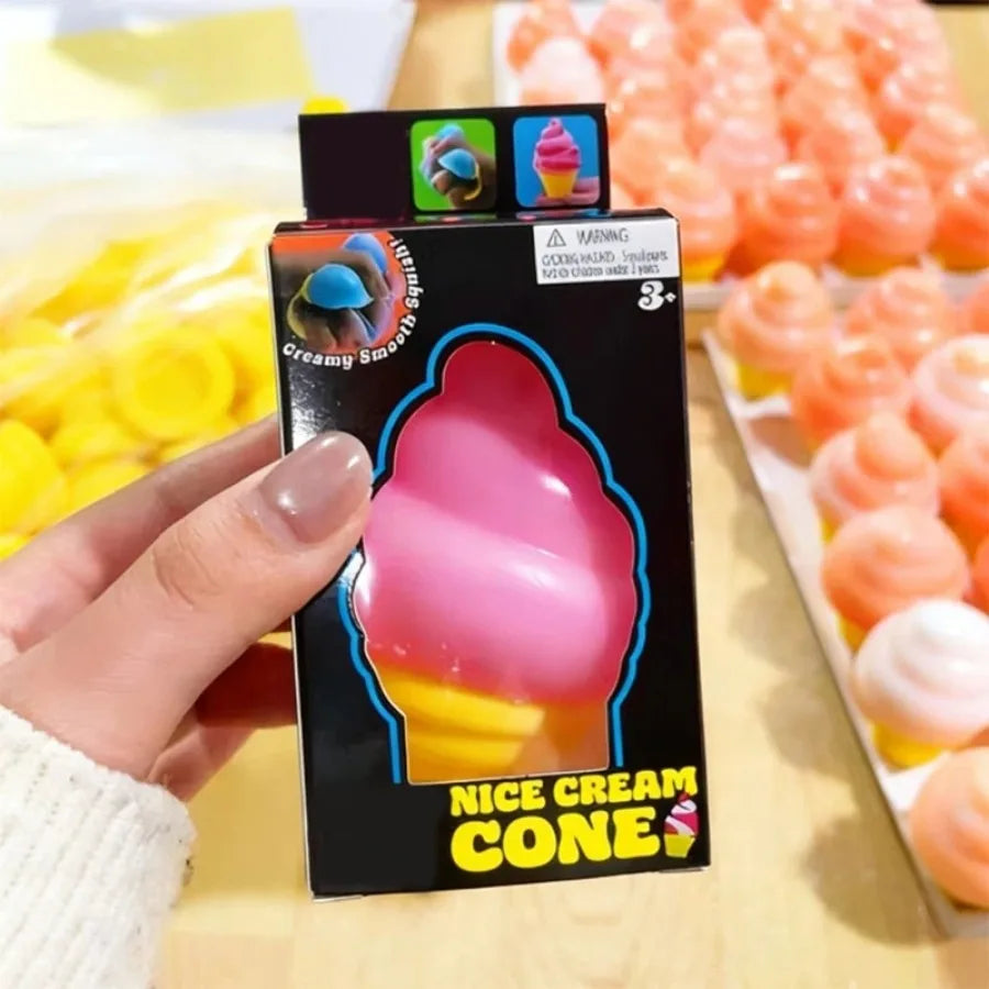 New Ice-Cream Sensory Toys Stress Relieving Blocks Pinching Relieving Puzzle Solving Venting Children Souvenir, Fun Christmas Gift, Party Favors Gifts, Prizes for Students