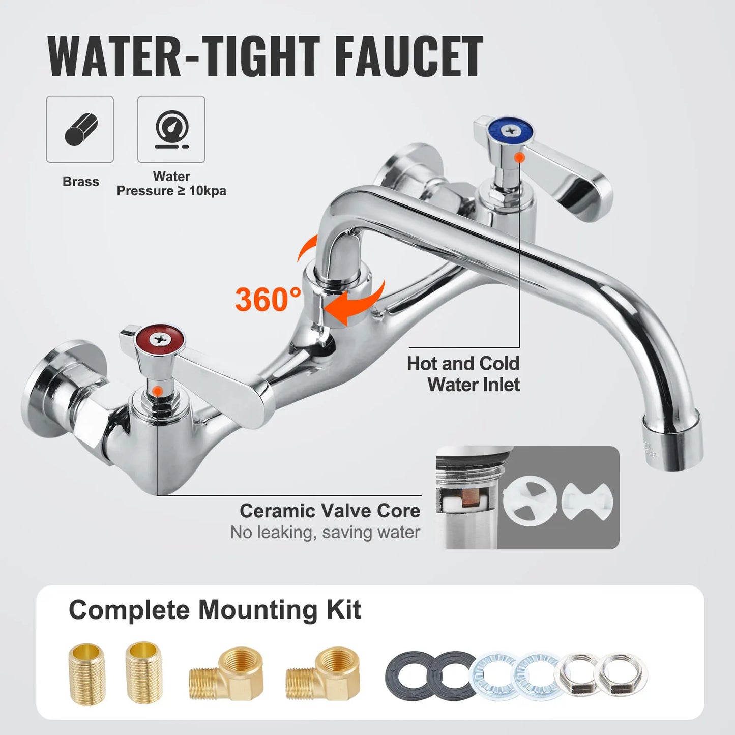 SucceBuy Stainless Steel Prep Sink 1 Compartment