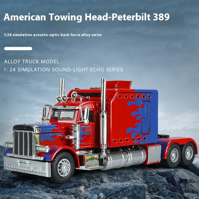 Modelgt Peterbilt 389 Diecast Truck With Lights And Sound
