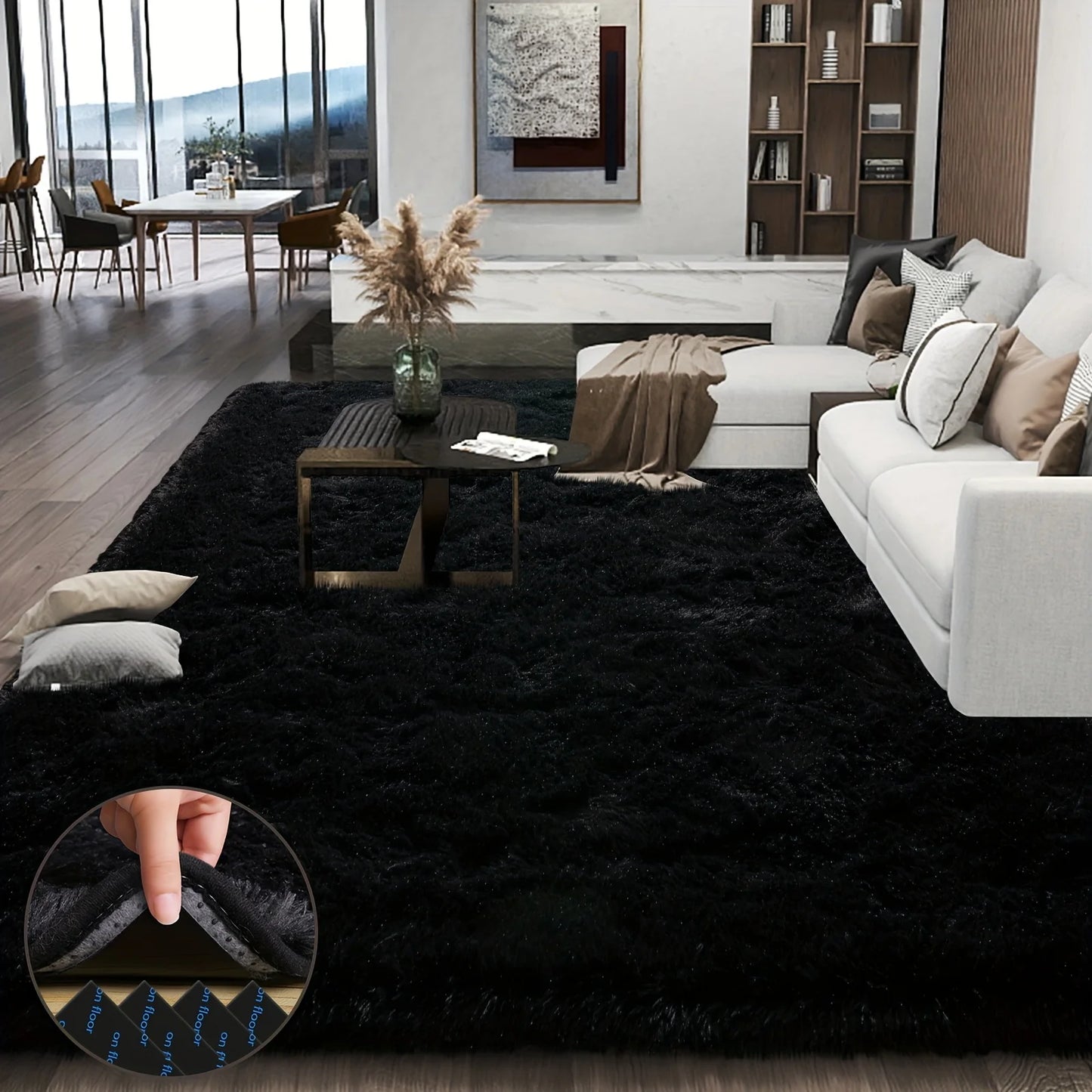 Lux Plush Area Rug For Living Room And Bedroom