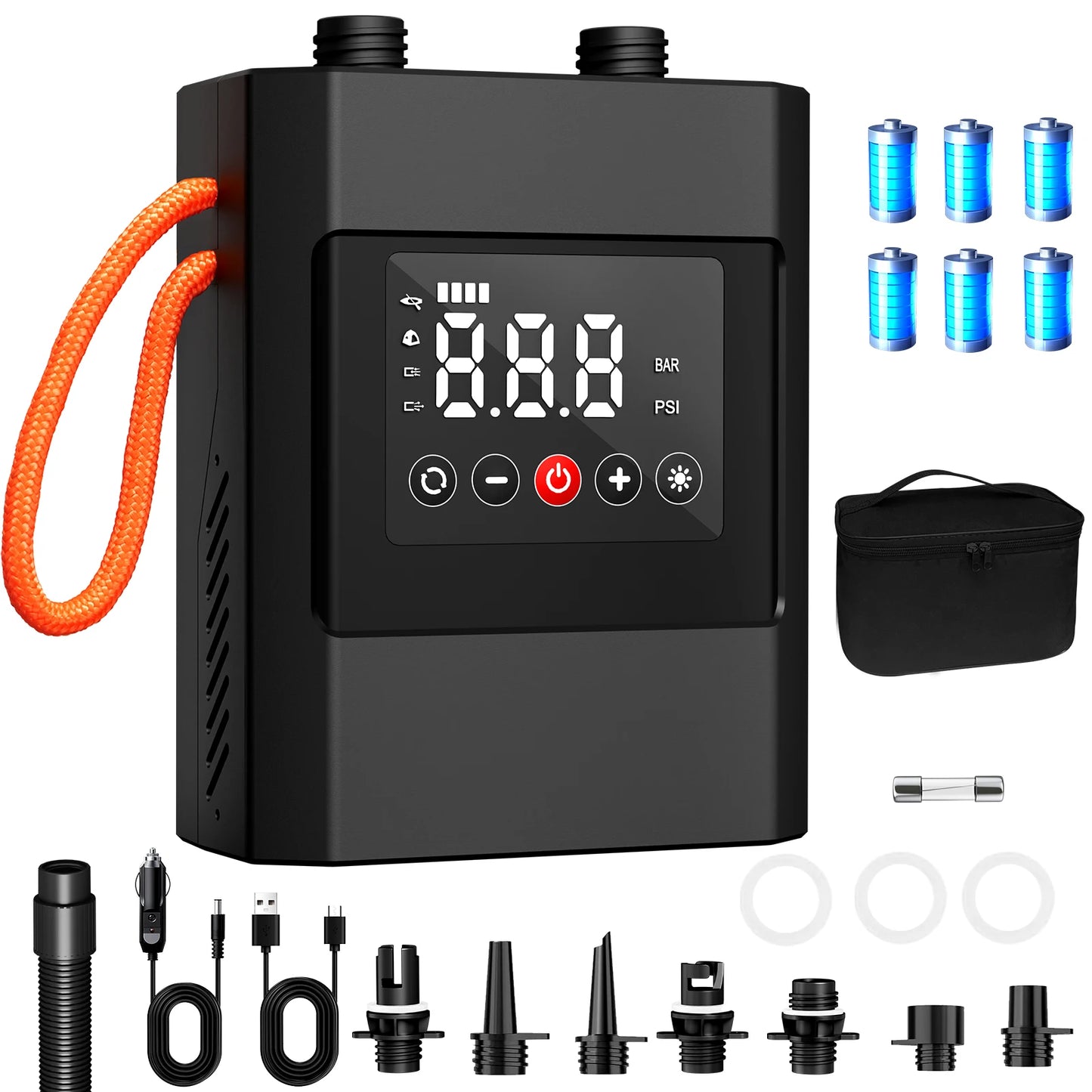 20 PSI Electric SUP Pump With Battery And DC Dual Power