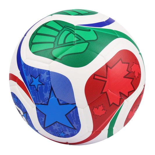 Durable PU Soccer Ball Size 5, Seamless Match Football with Wear-Resistant Cover for Training and Game