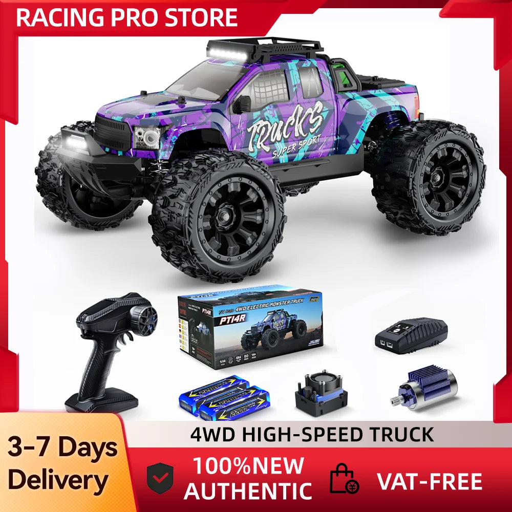 MT14R PT14R 1:14 3600KV 2200Mhz Lithium Battery RC Truck 4X4 Remote Control [Special Price] 30% Local Ship Rc Cars JIUSI
