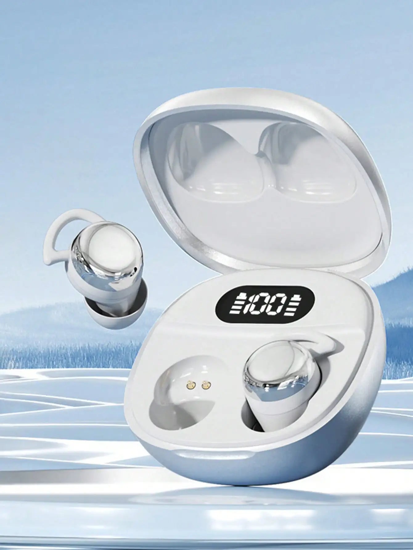 New True Wireless In-Ear Earphones, Bluetooth Sleeping Earbuds, Couples Video Earphones, Mini Earphones, Comfortable TWS HIFI Dolby Bass Stereo HD Calling Earphones Suitable For Android Phones, Music Earphones, Smart Earphone
