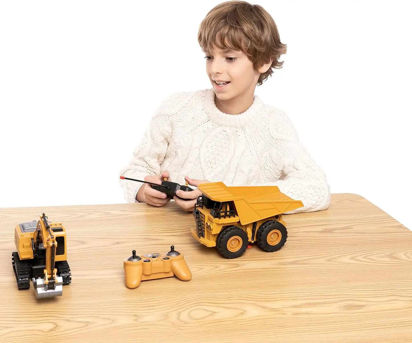 Joyfy Remote Control Vehicle Excavator and Truck