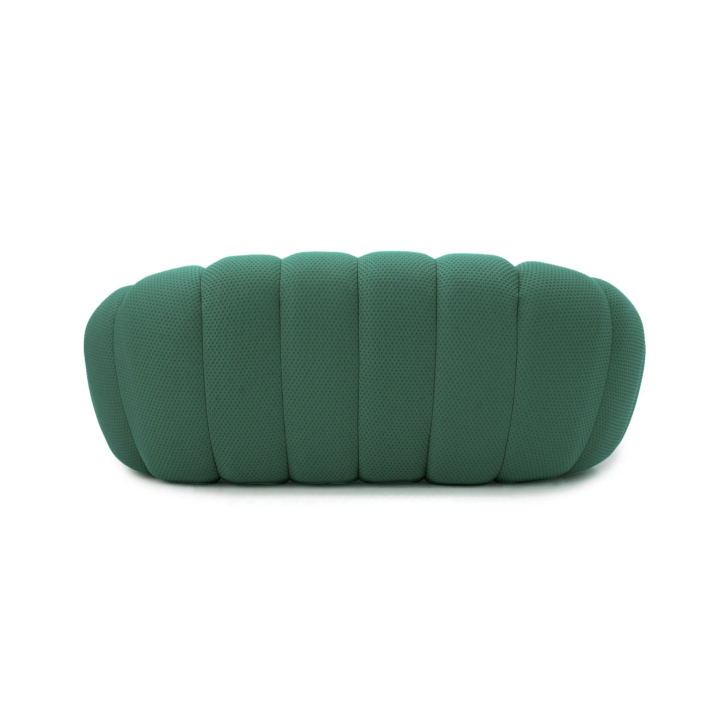 Sdorens 78'' Modern Curved Boneless Sofa Comfy 3D Knitted Fabric Loveseat Couch Football-Shaped Lazy Floor Sofas for Living Room