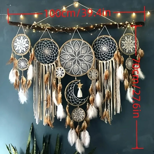 Dream Catcher Moon And Sun Bohemian Wall Decor
